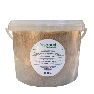 Abono orgánico de tenebrio