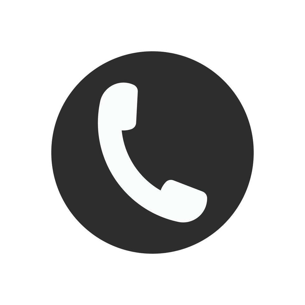 phone call icon symbol in trendy flat style call icon sign for app logo web call icon flat illustration telephone symbol vector